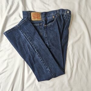 Levi's 505 Men's Dark Indigo Straight Jeans 34X32